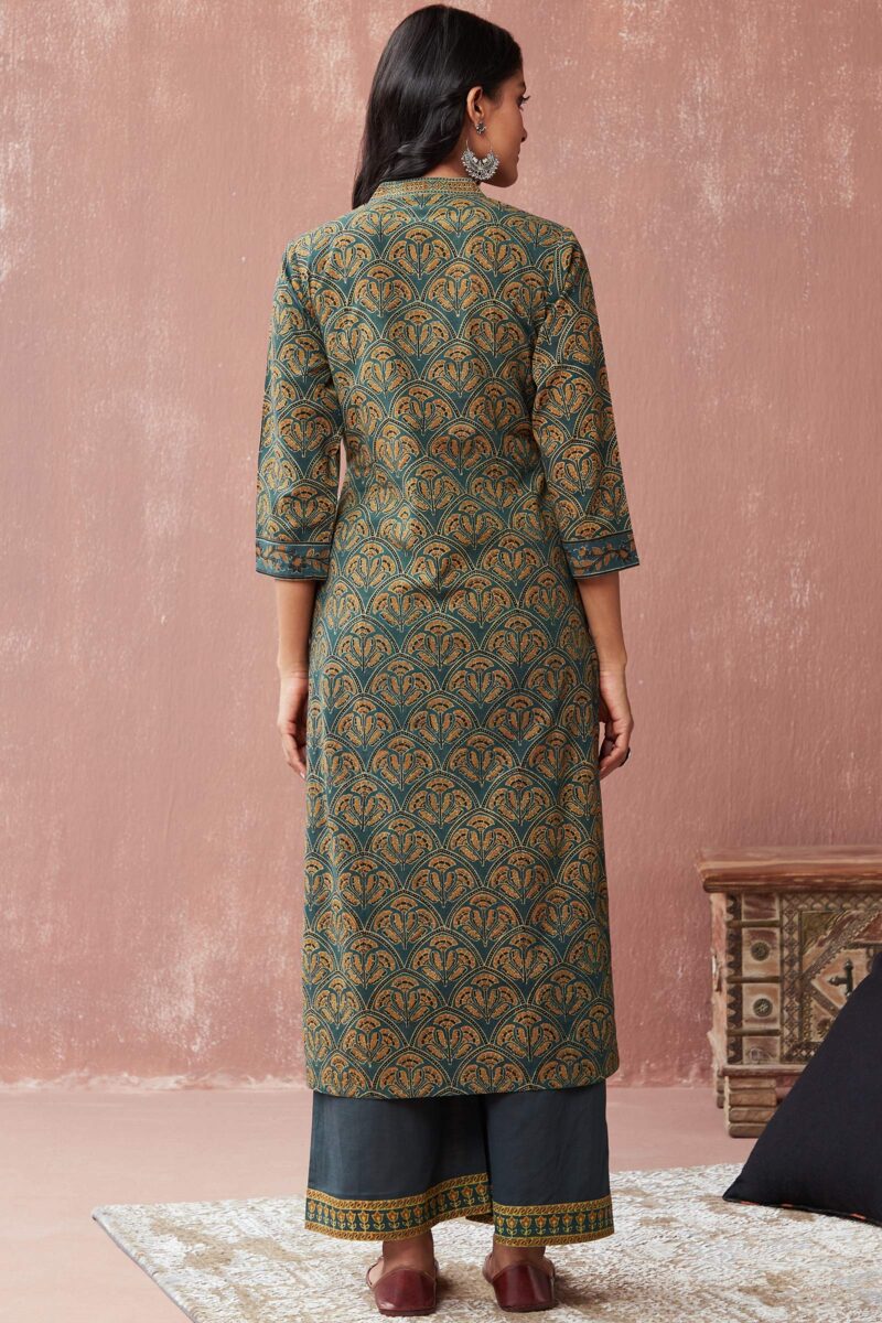 Sehra Yasmin Ajrak Kurta - Image 6