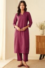 Roza Seher Raspberry Pink Kurta